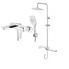 Bộ sen cây tắm đứng nóng lạnh Caesar BS127 + S843C