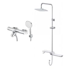 Bộ sen tắm cây nhiệt độ Caesar BS127+TS617