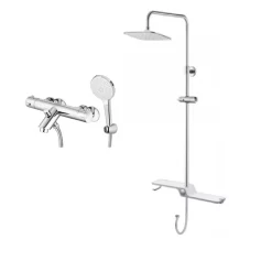 Bộ sen tắm cây nhiệt độ Caesar BS127+TS617