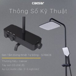 Bộ sen tắm cây nhiệt độ Caesar S788CB