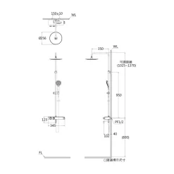 Bộ sen tắm cây nhiệt độ Caesar S788CB