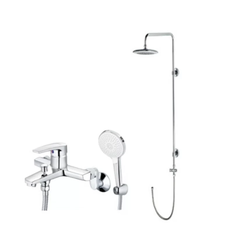 Bộ sen tắm cây nóng lạnh Caesar BS125+S393C Bộ sen tắm cây nóng lạnh Caesar BS125+S393C