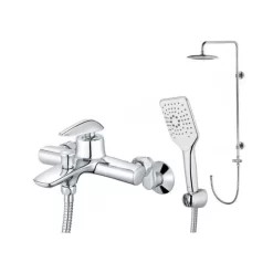 Bộ sen tắm cây nóng lạnh Caesar BS125+S813C