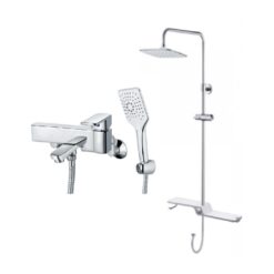 Bộ sen tắm cây nóng lạnh Caesar BS127+S553C