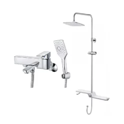 Bộ sen tắm cây nóng lạnh Caesar BS127+S553C