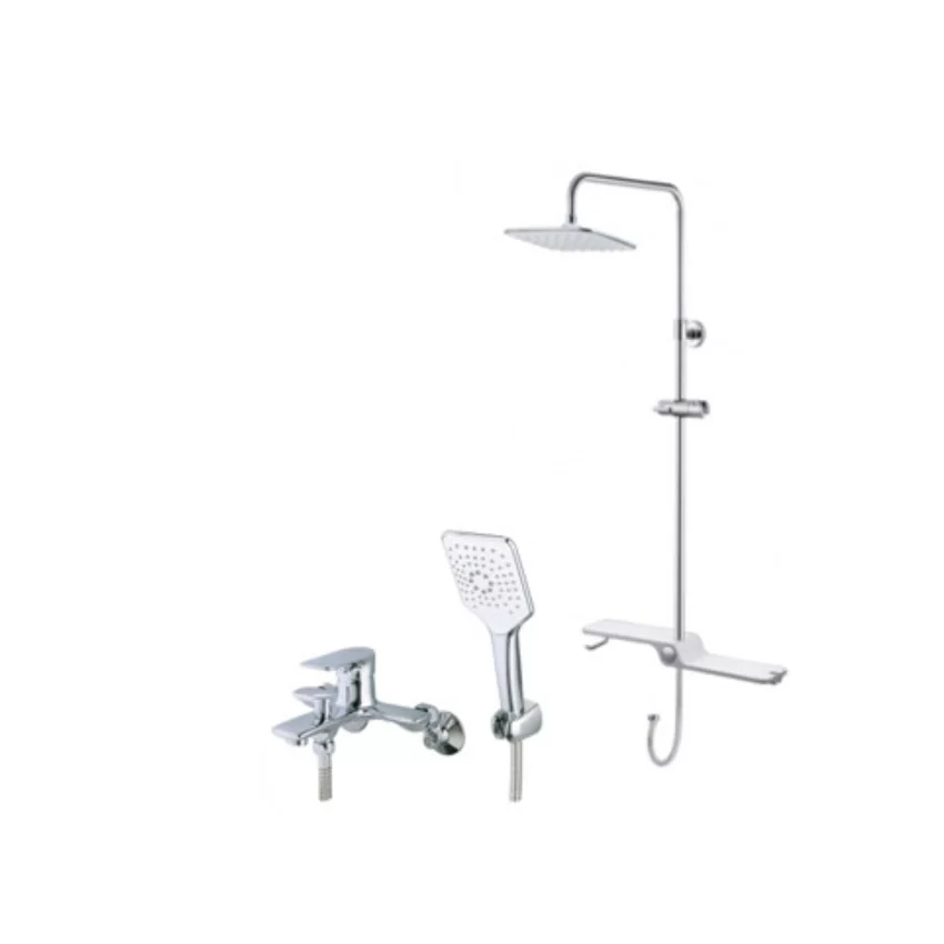 Bộ sen tắm cây nóng lạnh Caesar BS127+S773C Bộ sen tắm cây nóng lạnh Caesar BS127+S773C