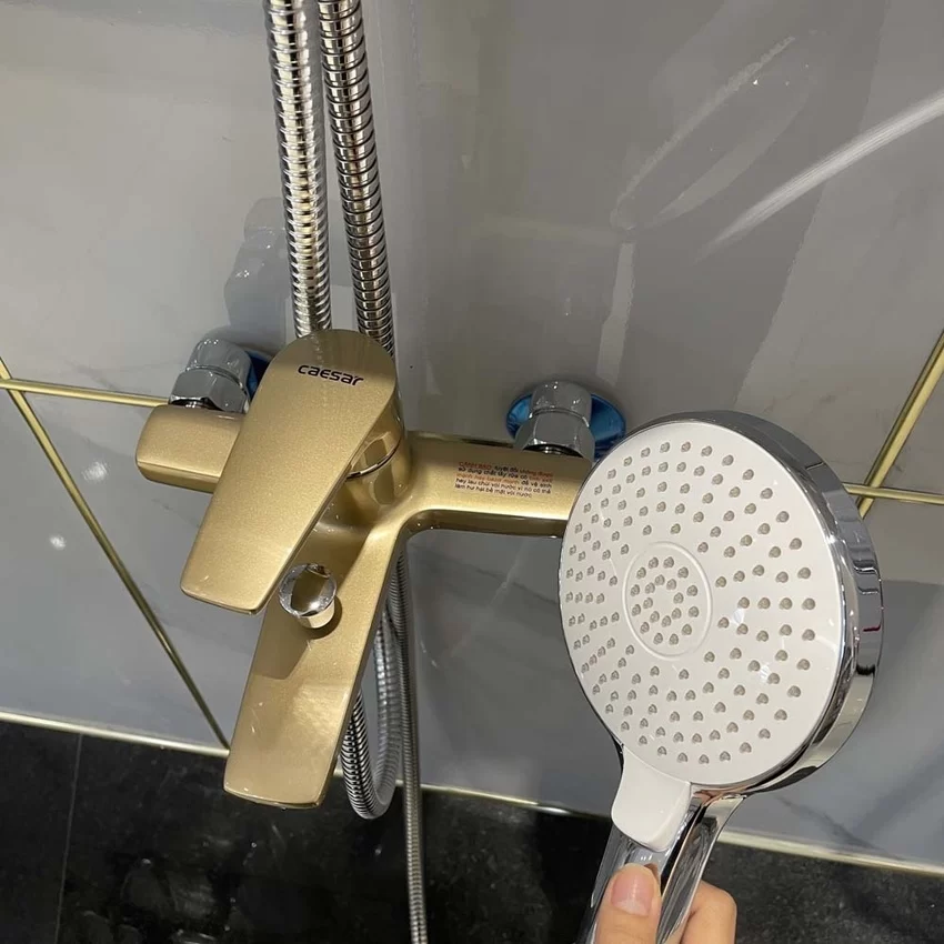 Bộ vòi sen tắm nóng lạnh Caesar S393C / CB / CW / CR / CG 5 Bộ vòi sen tắm nóng lạnh Caesar S393C / CB / CW / CR / CG