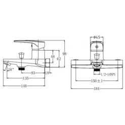 Bộ vòi sen tắm nóng lạnh Caesar S393C / CB / CW / CR / CG 22 Bộ vòi sen tắm nóng lạnh Caesar S393C / CB / CW / CR / CG