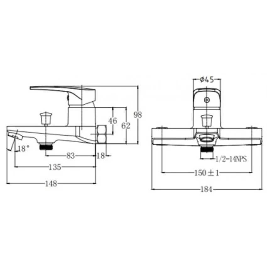 Bộ vòi sen tắm nóng lạnh Caesar S393C / CB / CW / CR / CG 8 Bộ vòi sen tắm nóng lạnh Caesar S393C / CB / CW / CR / CG