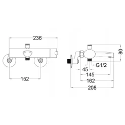 Bộ vòi sen tắm nóng lạnh Caesar S543C 14 Bộ vòi sen tắm nóng lạnh Caesar S543C