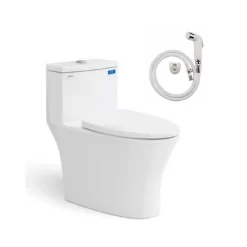 Bồn cầu 1 khối nắp êm Viglacera V803 (+ vòi xịt VG826) 13 Bồn cầu 1 khối nắp êm Viglacera V803 (+ vòi xịt VG826)