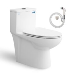 Bồn cầu 1 khối nắp êm Viglacera V819 (+ vòi xịt VG826)