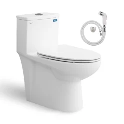 Bồn cầu 1 khối nắp êm Viglacera V819 (+ vòi xịt VG826)