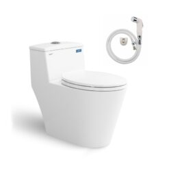 Bồn cầu 1 khối nắp êm Viglacera V823 (+ vòi xịt VG826)