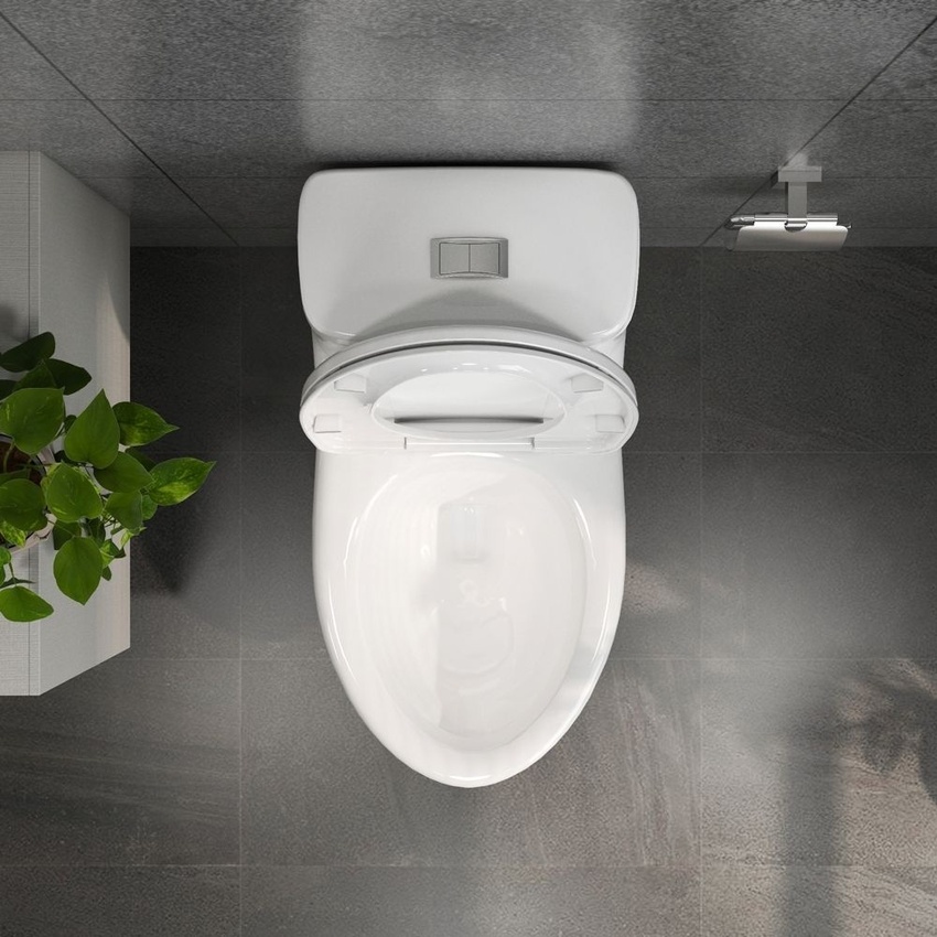 Bồn cầu 1 khối Viglacera BL5 nắp êm xả thẳng (+ vòi xịt VG826) 7 Bồn cầu 1 khối Viglacera BL5 nắp êm xả thẳng (+ vòi xịt VG826)