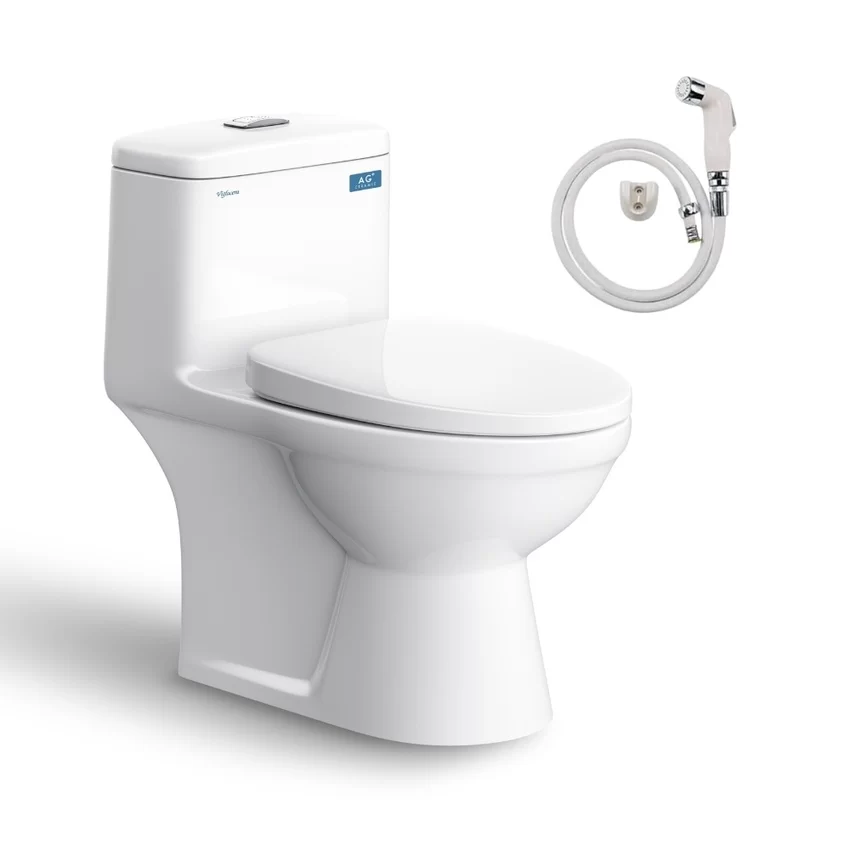 Bồn cầu 1 khối Viglacera BL5V nắp êm xả xoáy (+ vòi xịt VG826) 4 Bồn cầu 1 khối Viglacera BL5V nắp êm xả xoáy (+ vòi xịt VG826)