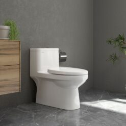 Bồn cầu 1 khối Viglacera Mekong (MK2) nắp êm (+ vòi xịt VG826)