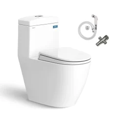 Bồn cầu 1 khối Viglacera V199 nắp êm (+ vòi xịt VG826 & van VG853) 13 Bồn cầu 1 khối Viglacera V199 nắp êm (+ vòi xịt VG826 & van VG853)