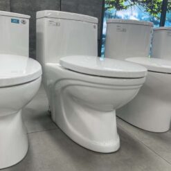 Bồn cầu 1 khối Viglacera V39 nắp êm xả thẳng (+ vòi xịt VG826)