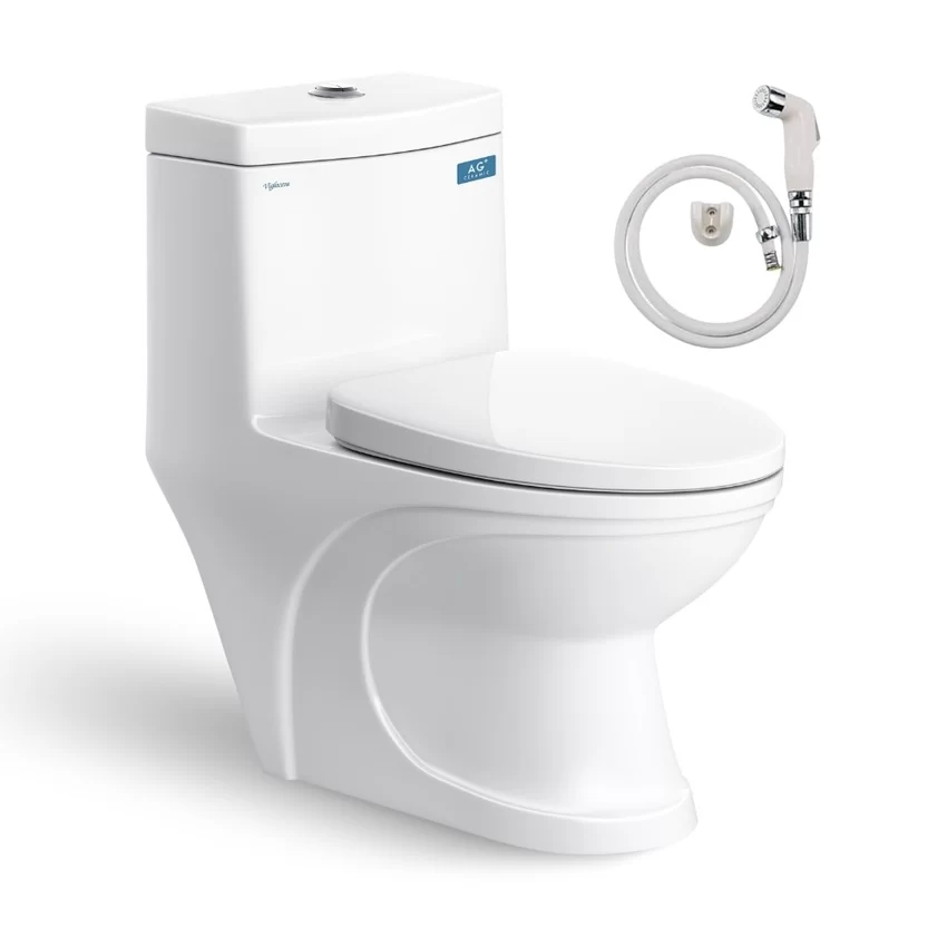 Bồn cầu 1 khối Viglacera V39 nắp êm xả thẳng (+ vòi xịt VG826) 10 Bồn cầu 1 khối Viglacera V39 nắp êm xả thẳng (+ vòi xịt VG826)
