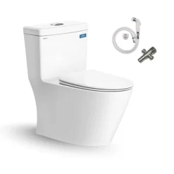 Bồn cầu 1 khối Viglacera V62 nắp êm (+ vòi xịt VG826 & van VG853) 13 Bồn cầu 1 khối Viglacera V62 nắp êm (+ vòi xịt VG826 & van VG853)