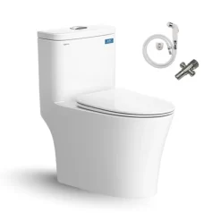 Bồn cầu 1 khối Viglacera V63 nắp êm (+ vòi xịt VG826 & van VG853) 19 Bồn cầu 1 khối Viglacera V63 nắp êm (+ vòi xịt VG826 & van VG853)