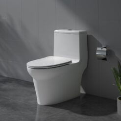 Bồn cầu 1 khối Viglacera V65 nắp êm (+ vòi xịt VG826 & van VG853)