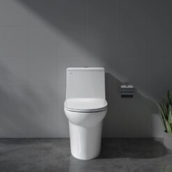 Bồn cầu 1 khối Viglacera V65 nắp êm (+ vòi xịt VG826 & van VG853)