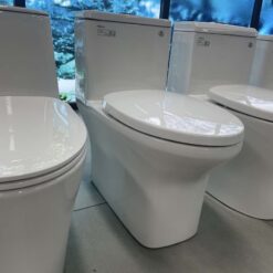 Bồn cầu 1 khối Viglacera V72-CAU nắp êm (+ vòi xịt VG826)