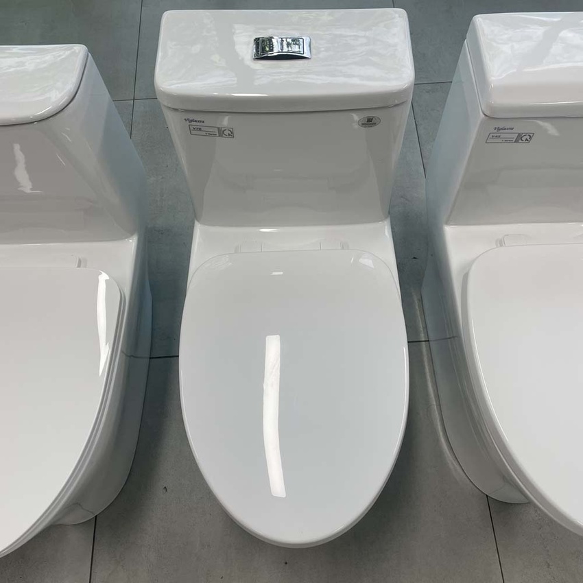 Bồn cầu 1 khối Viglacera V72-CAU nắp êm (+ vòi xịt VG826) 6 Bồn cầu 1 khối Viglacera V72-CAU nắp êm (+ vòi xịt VG826)