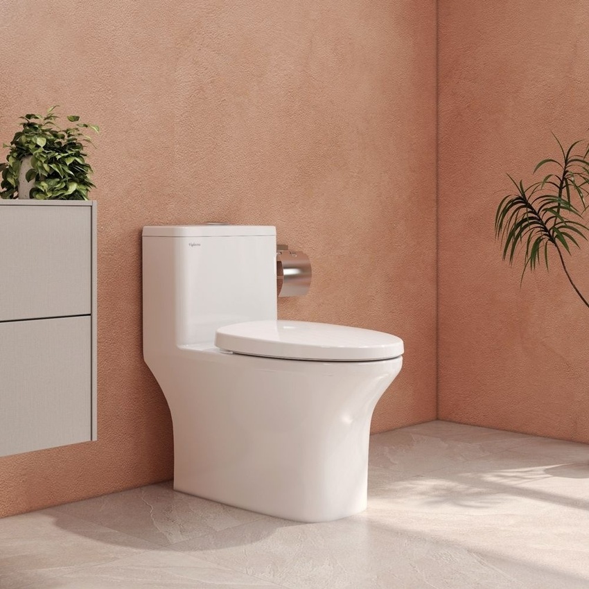 Bồn cầu 1 khối Viglacera V72-CAU nắp êm (+ vòi xịt VG826) 7 Bồn cầu 1 khối Viglacera V72-CAU nắp êm (+ vòi xịt VG826)