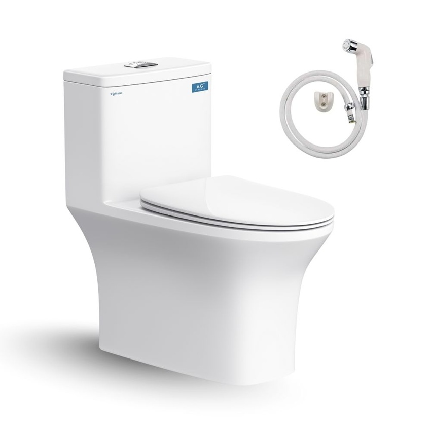 Bồn cầu 1 khối Viglacera V72-CAU nắp êm (+ vòi xịt VG826) 11 Bồn cầu 1 khối Viglacera V72-CAU nắp êm (+ vòi xịt VG826)