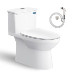 Bồn cầu 1 khối Viglacera V811 nắp êm (+ vòi xịt VG826)