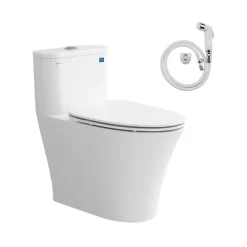 Bồn cầu 1 khối Viglacera V829 nắp êm (+ vòi xịt VG826)