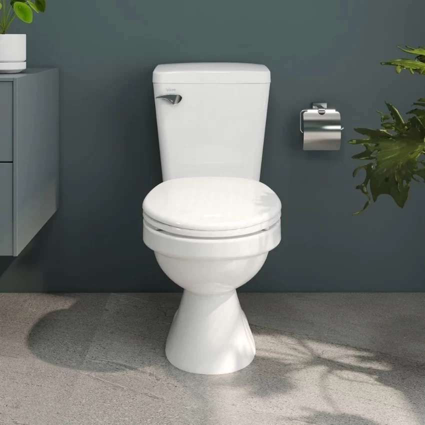 Bồn cầu 2 khối Viglacera VI44 nắp thường (+ lavabo VTL2) 15 Thiết kế bồn cầu Viglacera VI44