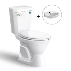 Bồn cầu 2 khối Viglacera VI44 nắp thường (+ lavabo VTL2) 13 Bồn cầu 2 khối Viglacera VI44 nắp thường (+ lavabo VTL2)