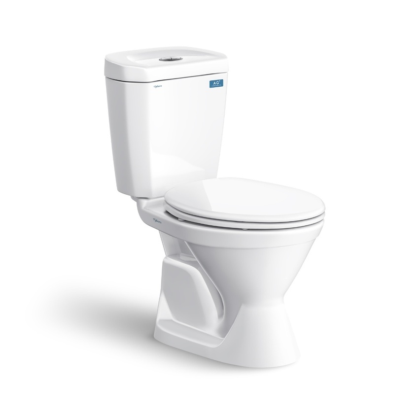 Bồn cầu 2 khối Viglacera VI66 nắp thường / nắp êm 9 Bồn cầu 2 khối Viglacera VI66 nắp thường / nắp êm