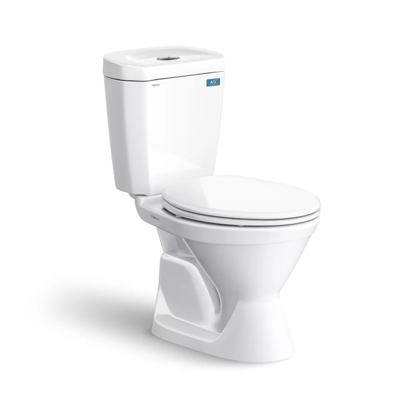 Bồn cầu 2 khối Viglacera VI66 nắp thường / nắp êm 9 Bồn cầu 2 khối Viglacera VI66 nắp thường / nắp êm