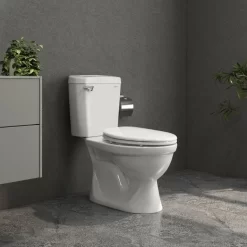Bồn cầu 2 khối Viglacera VI77 nắp thường (+ lavabo VTL2)