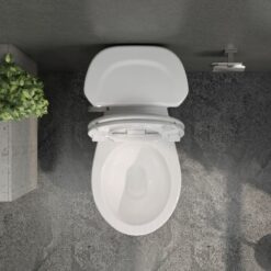 Bồn cầu 2 khối Viglacera VI77 nắp thường (+ lavabo VTL2) 11 Bồn cầu 2 khối Viglacera VI77 nắp thường (+ lavabo VTL2)