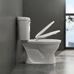 Bồn cầu 2 khối Viglacera VI77 nắp thường (+ lavabo VTL2) 12 Bồn cầu 2 khối Viglacera VI77 nắp thường (+ lavabo VTL2)
