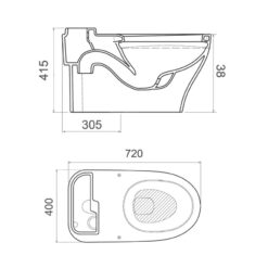 Bồn cầu thông minh 1 khối Viglacera V91