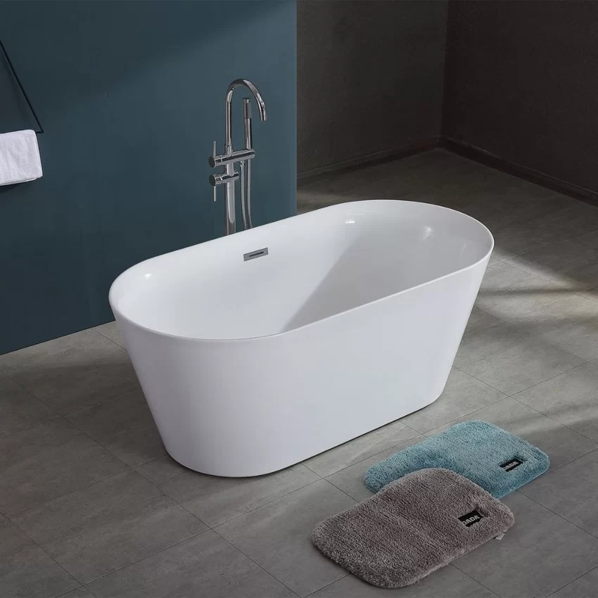 Bồn tắm CURVED MOWOEN MW8201S-150 Bồn tắm đặt sàn 1.5m CURVED MOWOEN MW8201S-150