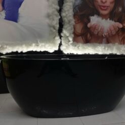 Bồn tắm đặt sàn 1.5m màu đen MOWOEN MW8223B-150