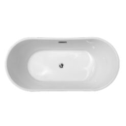 Bồn tắm đặt sàn 1.6m CURVED MOWOEN MW8207BW-160