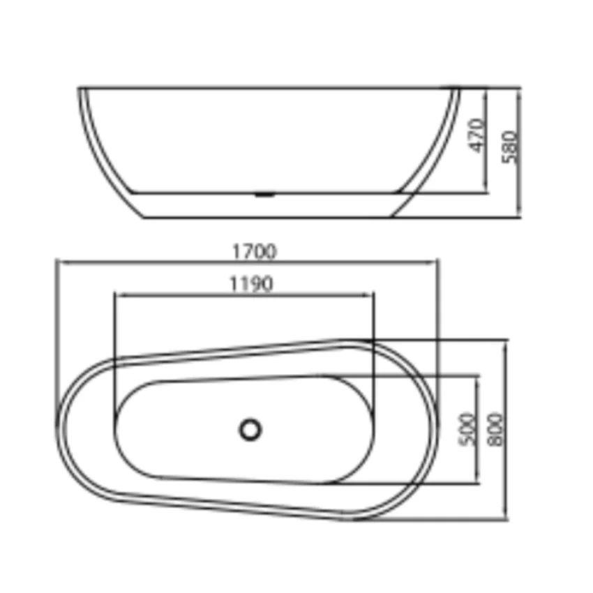 Bồn tắm đặt sàn 1.7m CURVED MOWOEN MW8024WB-170 Bồn tắm đặt sàn 1.7m CURVED MOWOEN MW8024WB-170