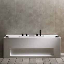 Bồn tắm đặt sàn massage 1.7m DIAMOND MOWOEN MWM001.MS-Matt White