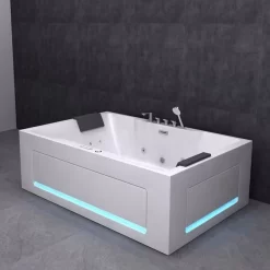 Bồn tắm đặt sàn massage 1.8m gồm vòi MOWOEN MW6018-180.2MS