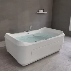 Bồn tắm đặt sàn massage 1.8m gồm vòi MOWOEN MW8123-180.2MS