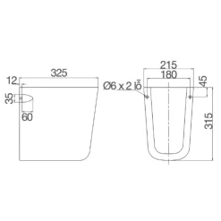 Chân chậu lavabo lửng Viglacera V23-CHAN